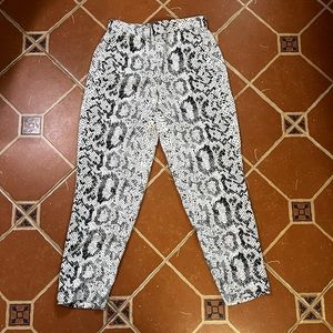 J Crew snakeskin pants